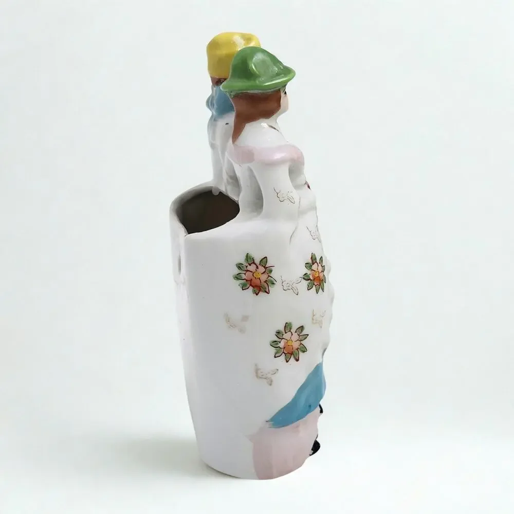 Antique Japanese Porcelain Wall Pocket Vase | Hotta Yu Shoten | 1920s–1930s